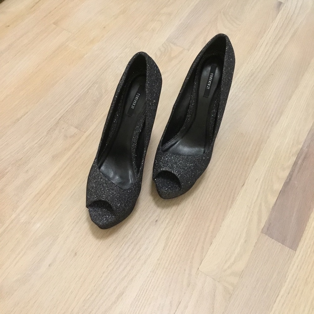Flashy open toe heals